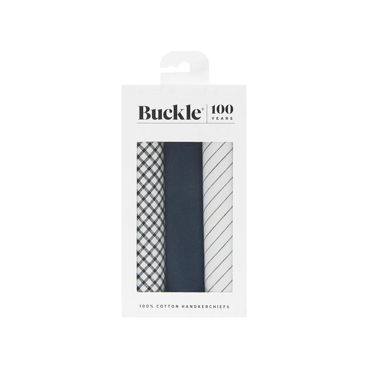 Buckle Cotton Handkerchief - 3 Pack