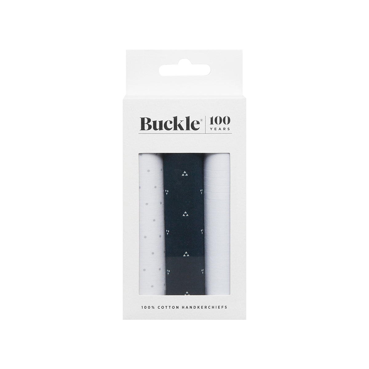Buckle Cotton Handkerchief - 3 Pack
