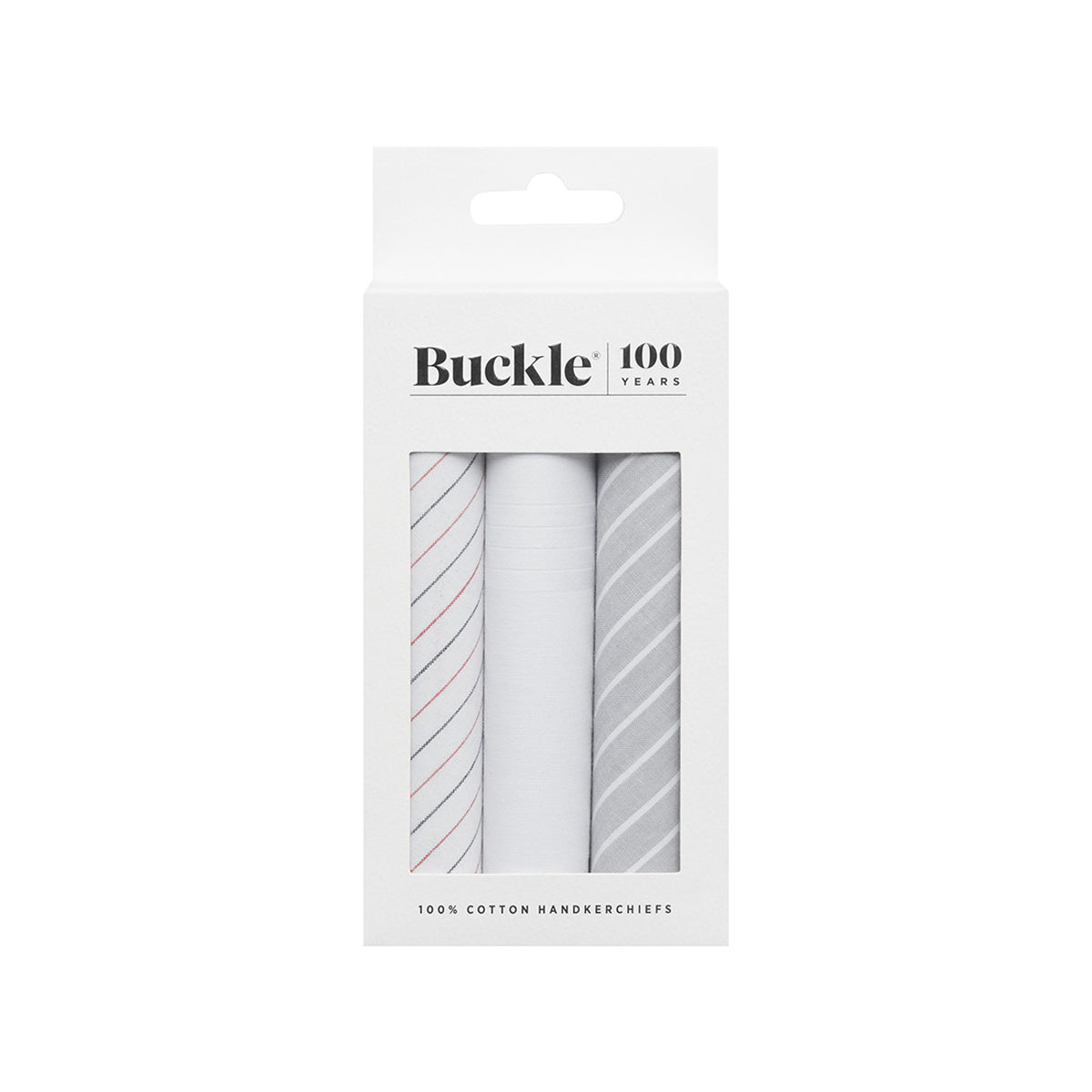 Buckle Cotton Handkerchief - 3 Pack