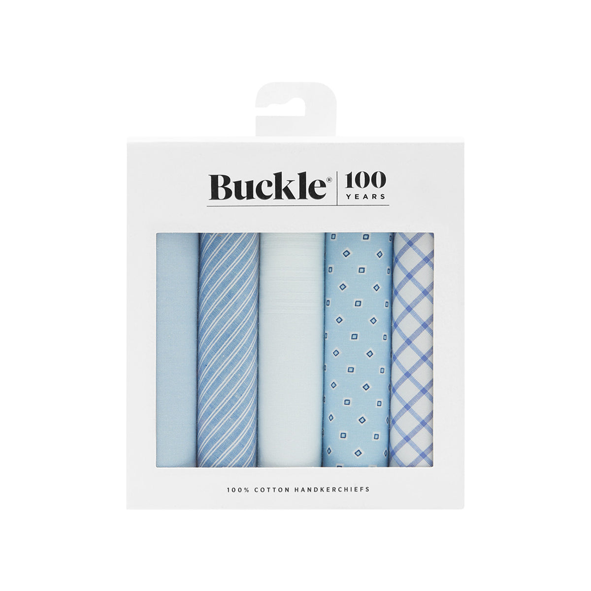 Buckle Cotton Handkerchief - 5 Pack