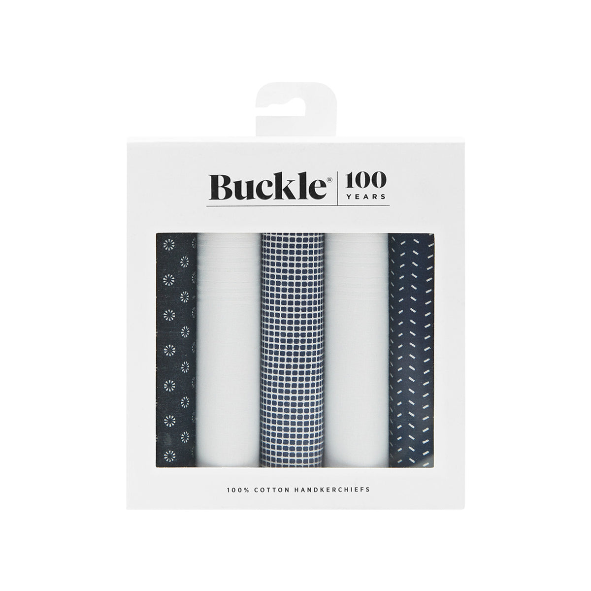 Buckle Cotton Handkerchief - 5 Pack