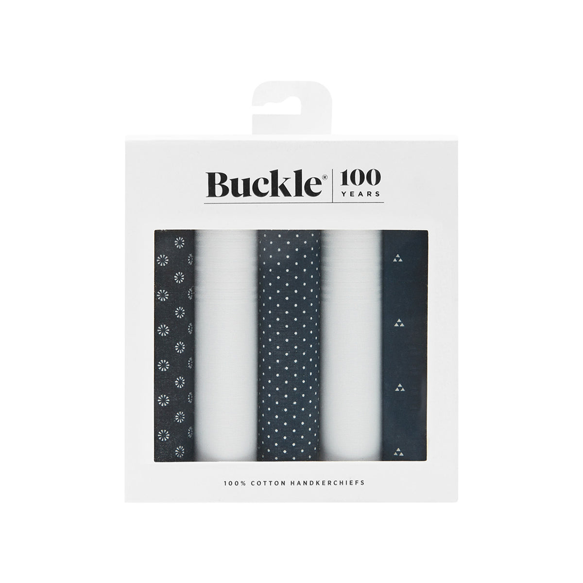 Buckle Cotton Handkerchief - 5 Pack