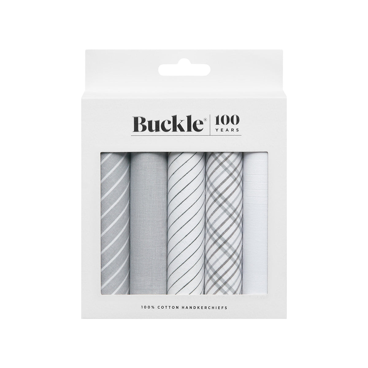 Buckle Cotton Handkerchief - 5 Pack