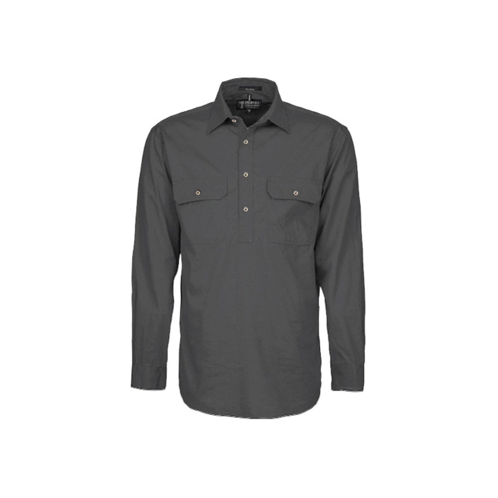 Pilbara Mens Closed Front Long Sleeve Shirt