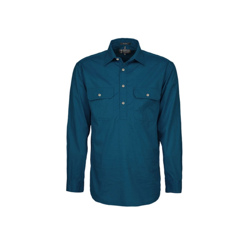 Pilbara Mens Closed Front Long Sleeve Shirt