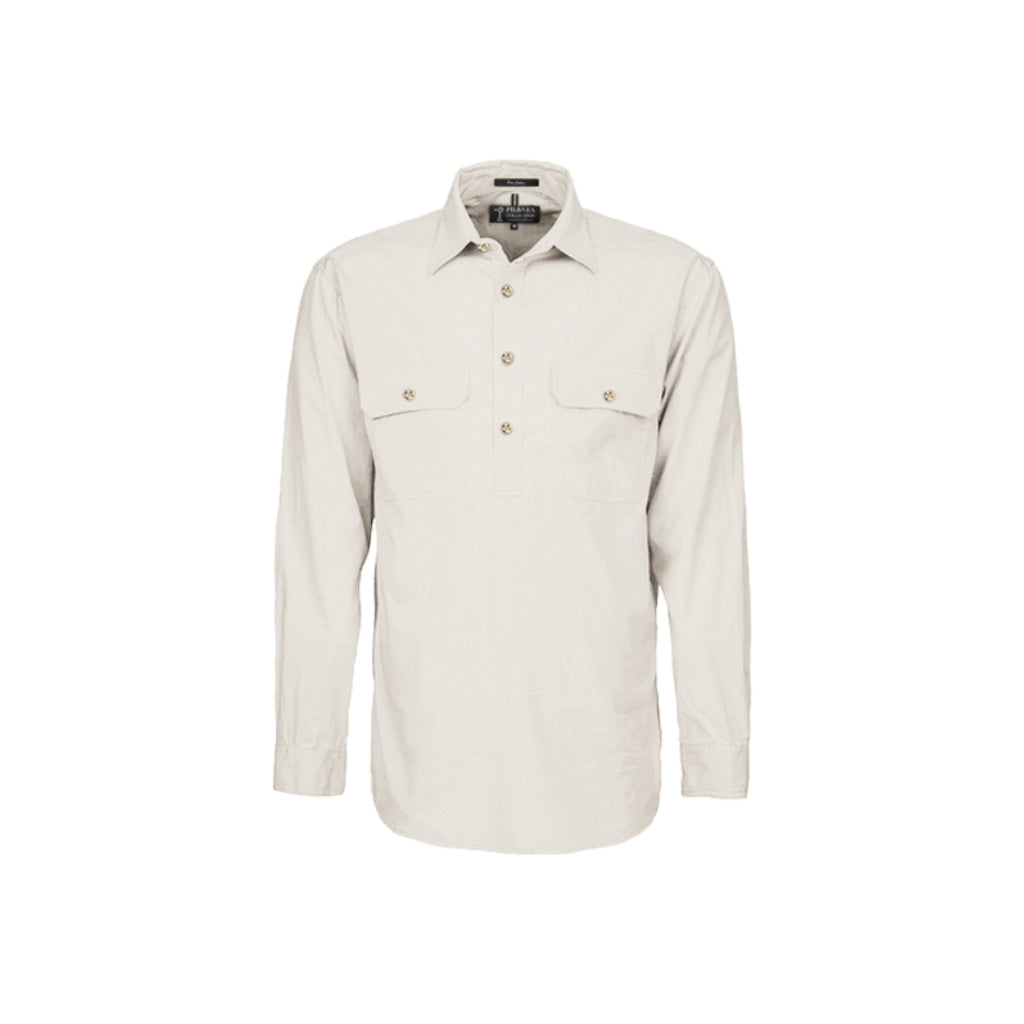 Pilbara Mens Closed Front Long Sleeve Shirt