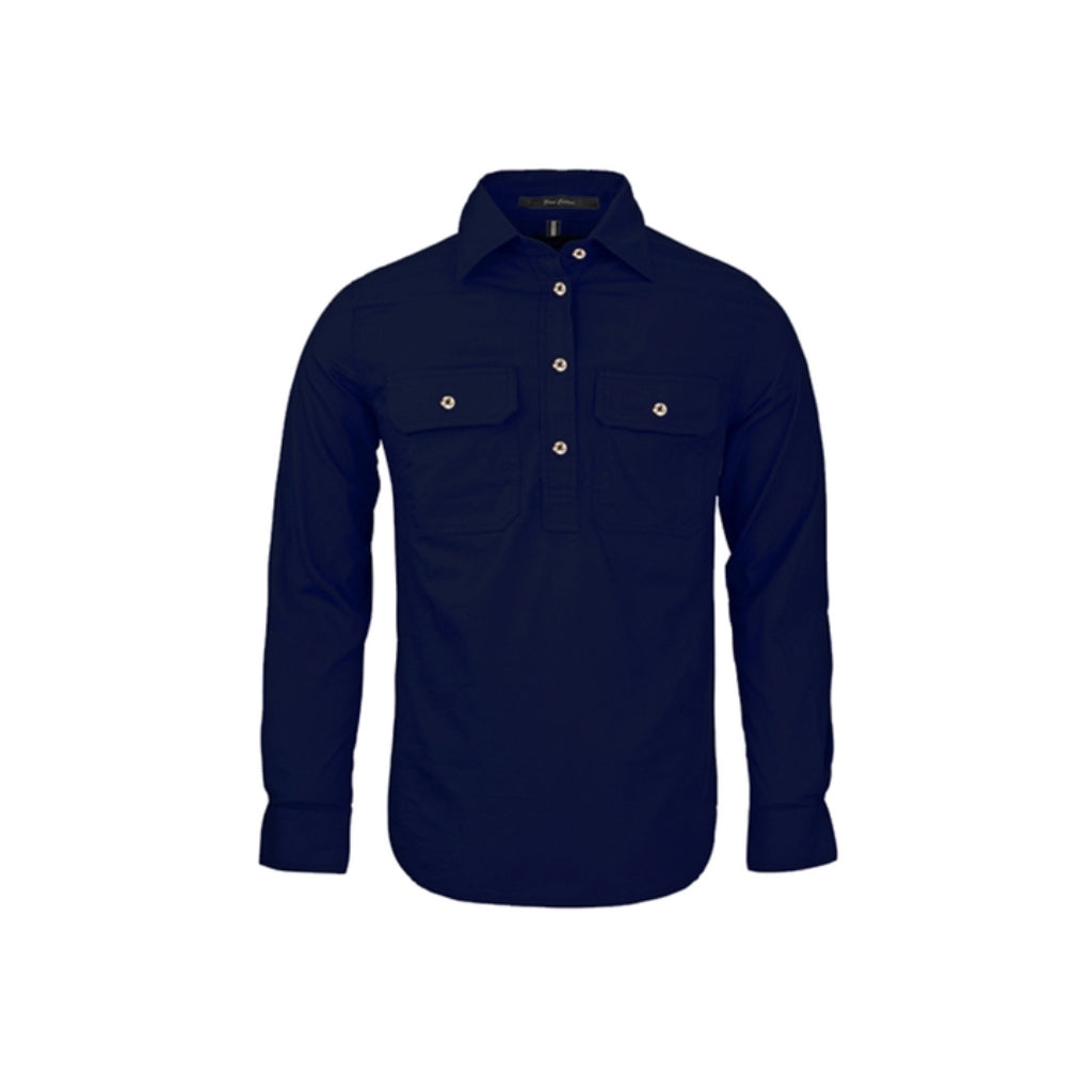 Pilbara Womens Closed Front Long Sleeve Shirt