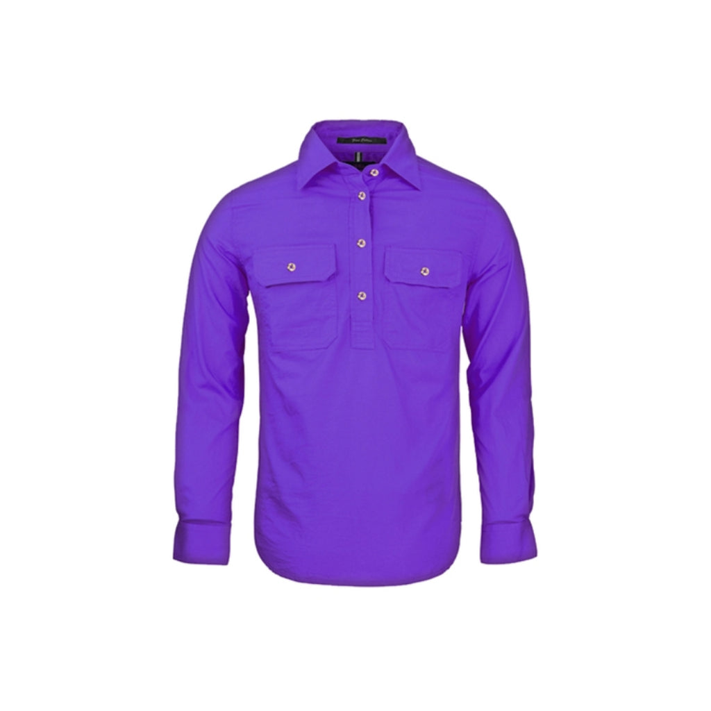 Pilbara Womens Closed Front Long Sleeve Shirt