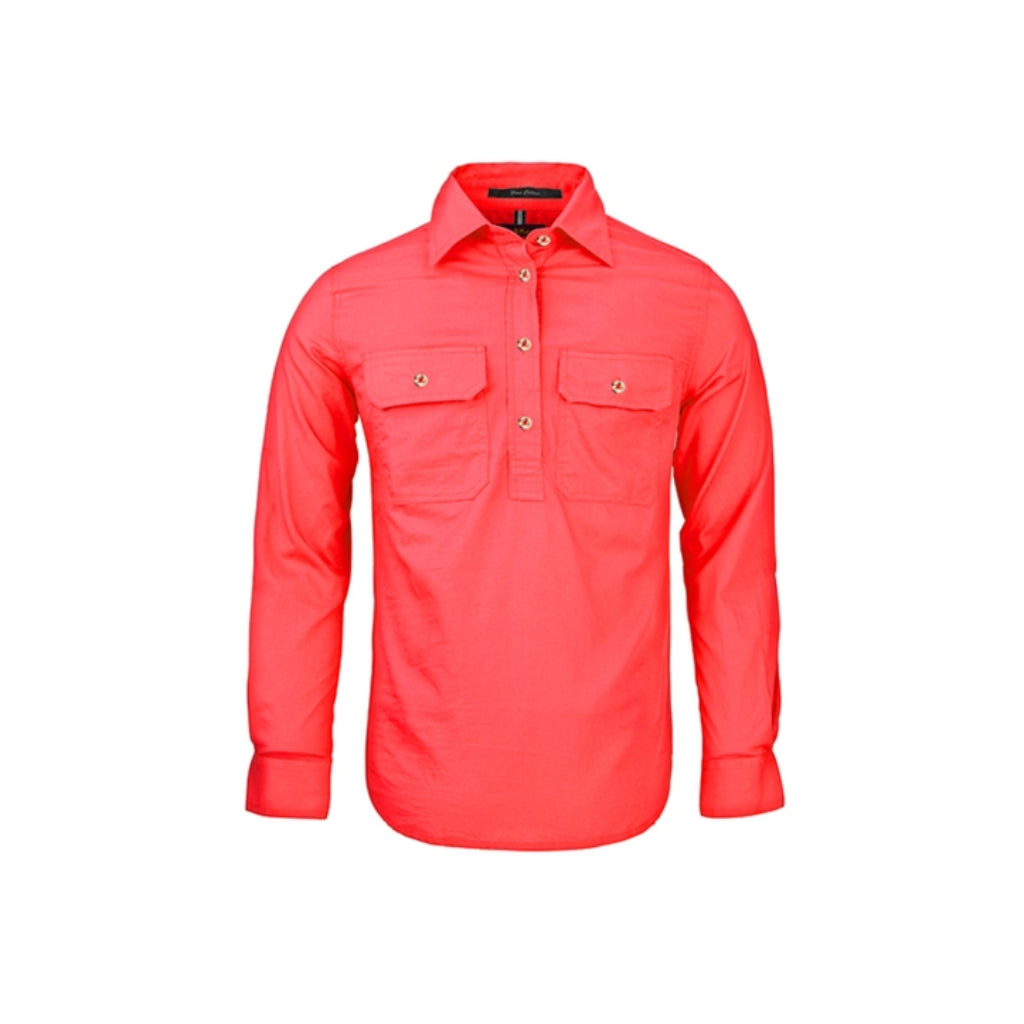 Pilbara Womens Closed Front Long Sleeve Shirt