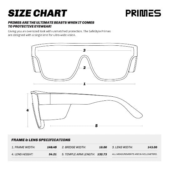 SafeStyle Primes Clear Frame Tinted Lens