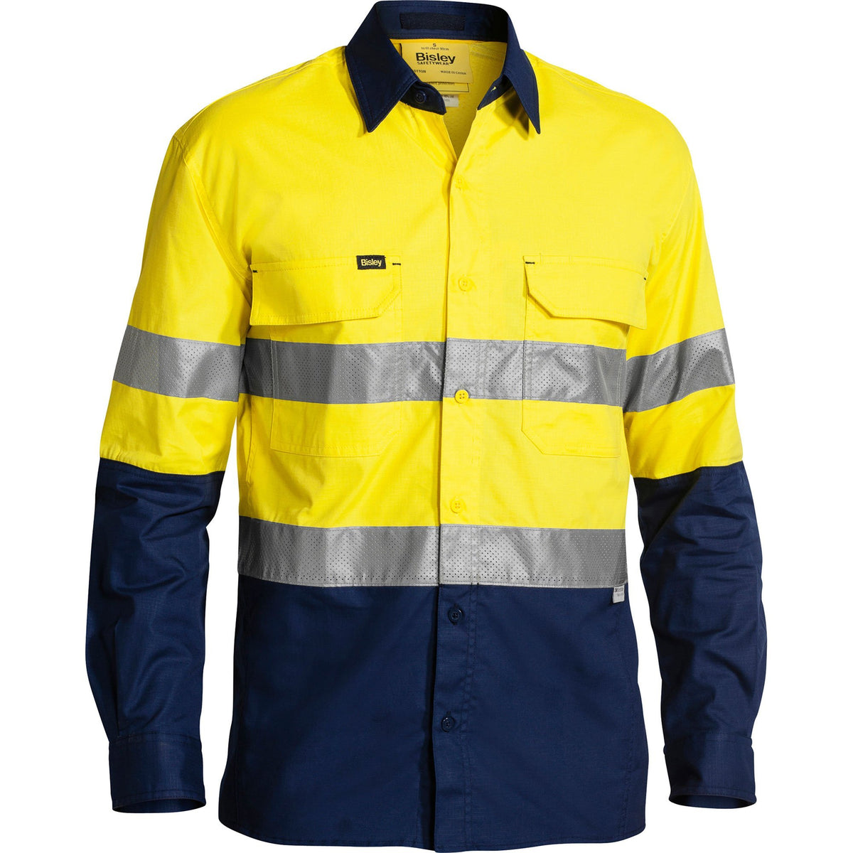 Bisley X Airflow Taped Hi Vis Ripstop Shirt
