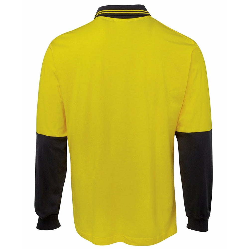JBs Hi Vis Long Sleeve Cotton Polo