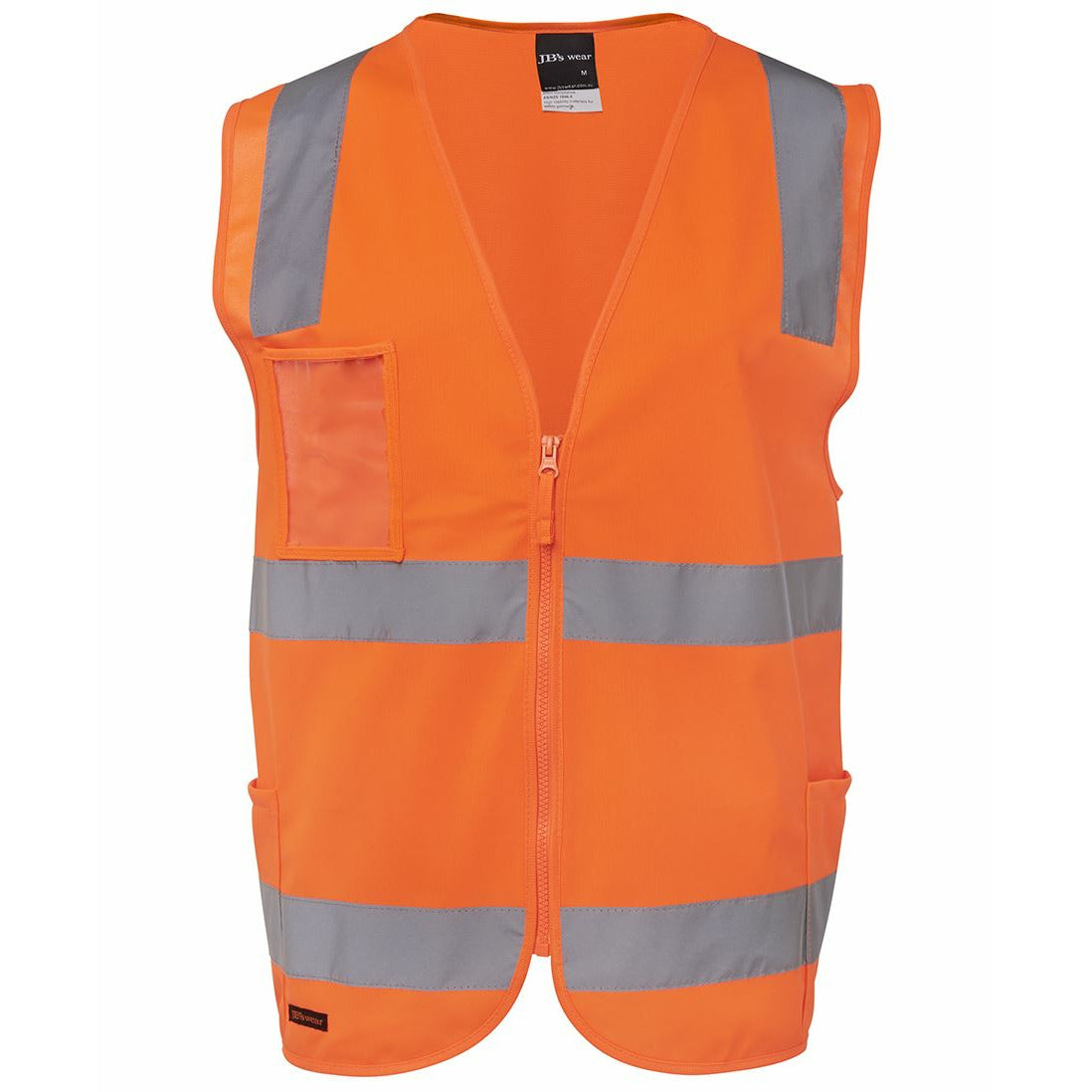 JBs Hi Vis Day & Night Zip Safety Vest