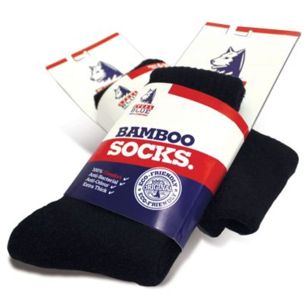 Steel Blue Bamboo Socks Size 6-10