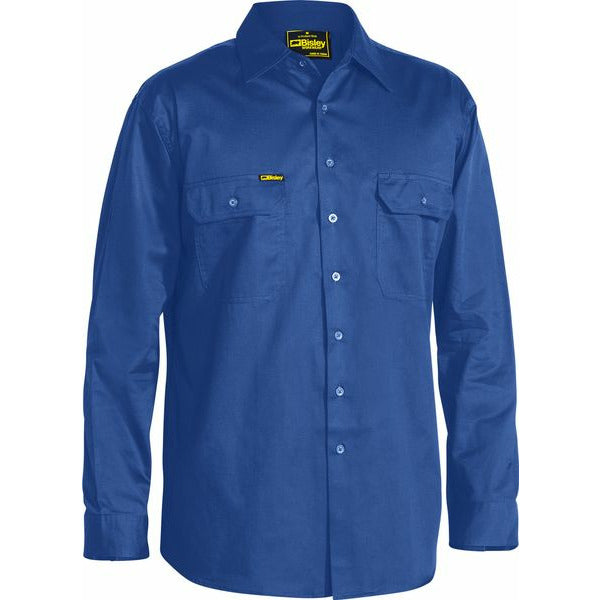 Bisley Cool Lightweight Drill Shirt Long Sleeve