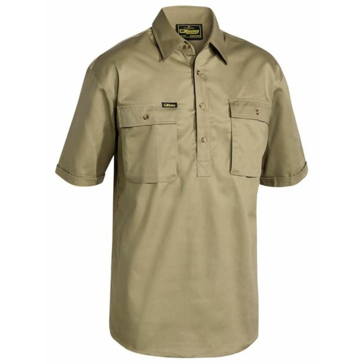 Bisley Closed Front Cotton Drill Shirt