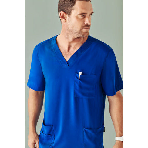 Biz Care Avery Mens V Neck Scrub Top