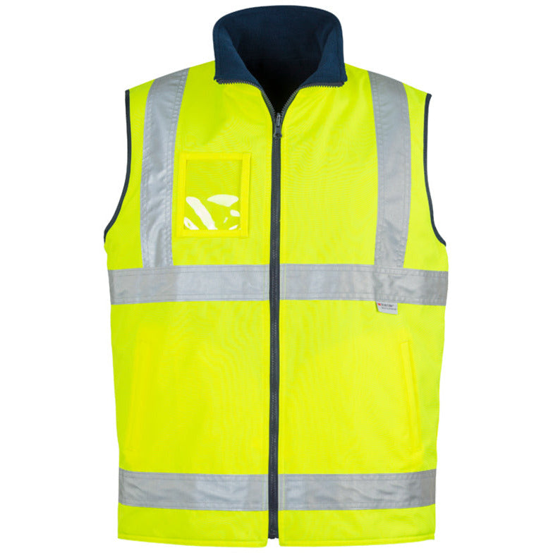 Syzmik Mens Hi Vis Lightweight Fleece Lined Vest