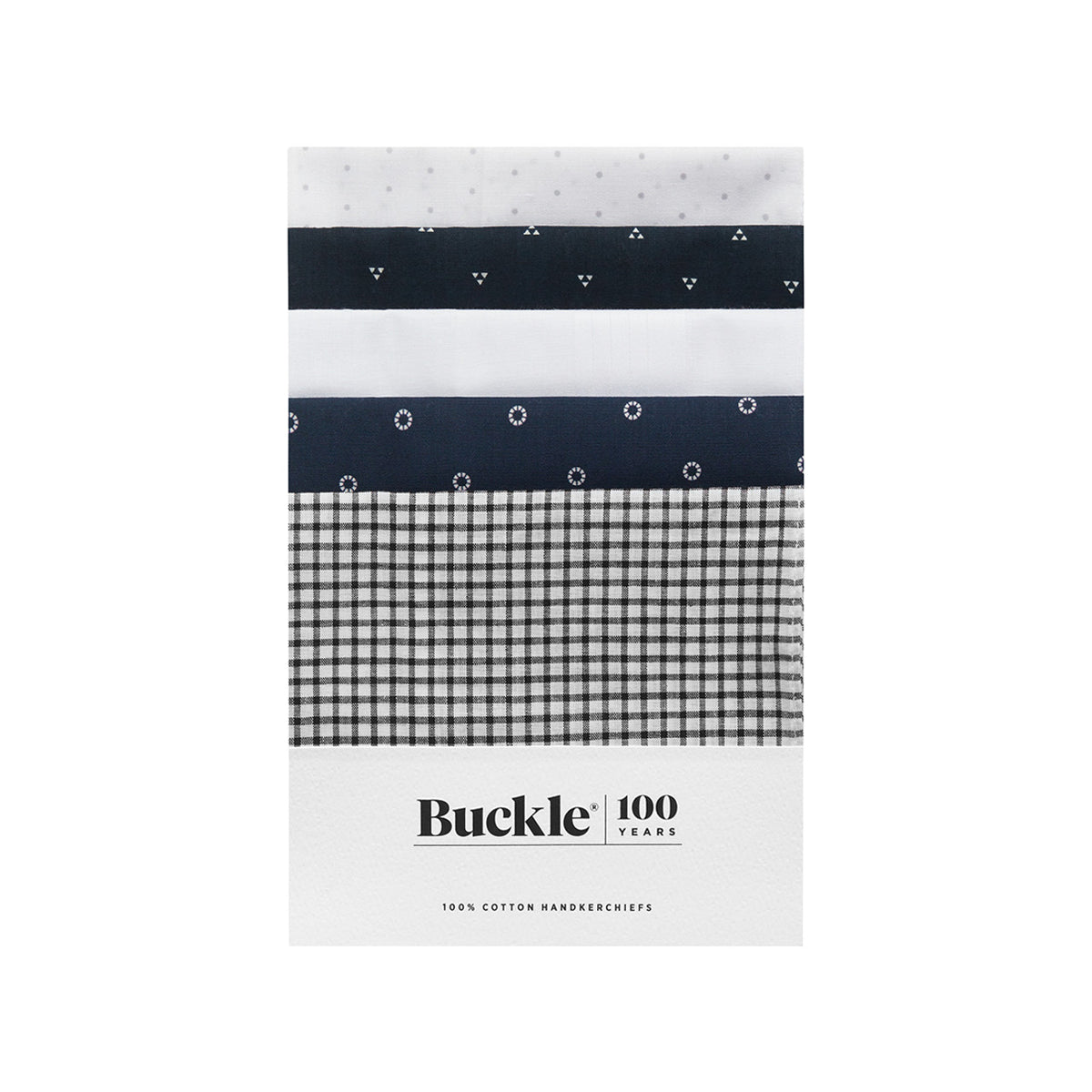 Buckle Cotton Handkerchief - 10 Pack