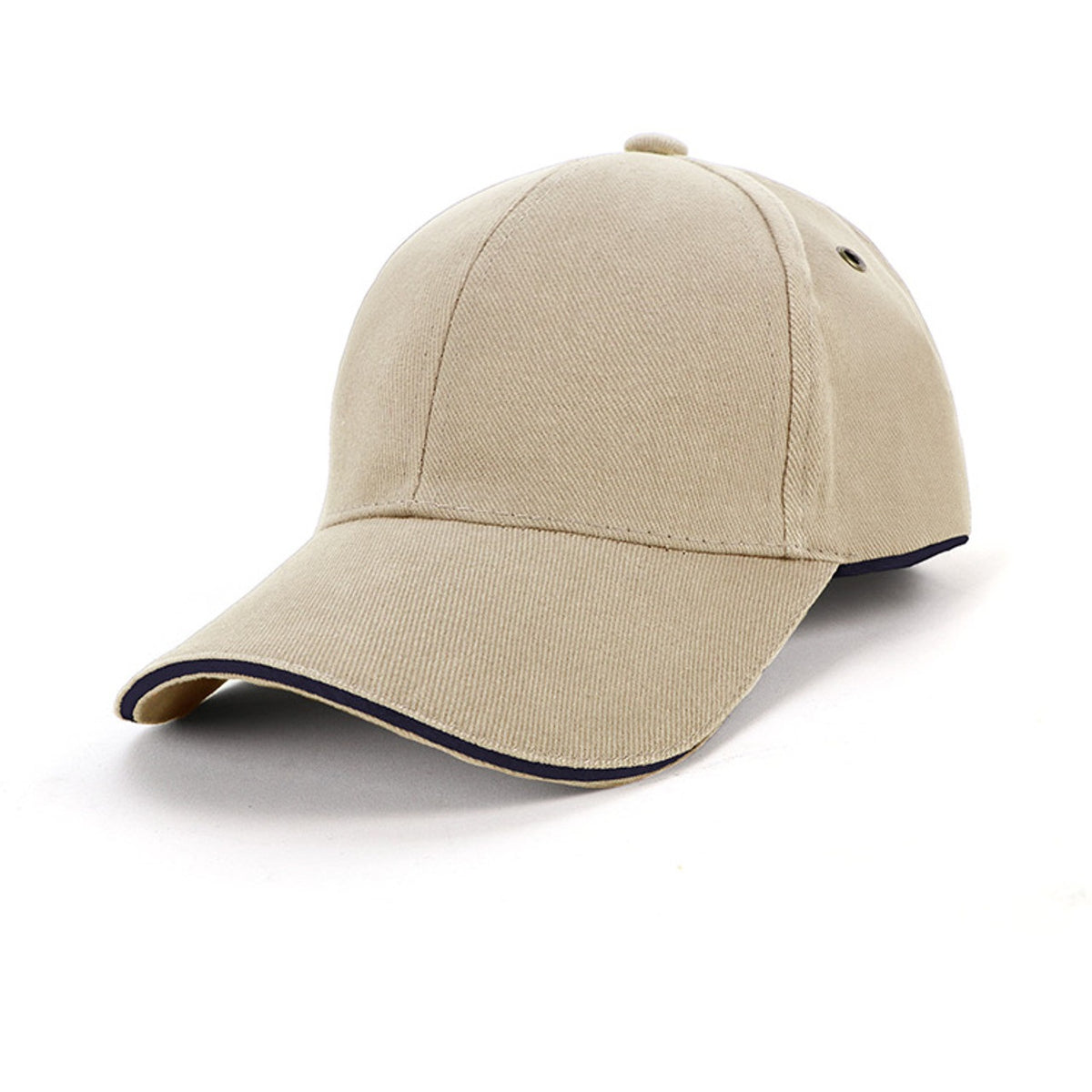 Grace Collection Heavy Brushed Cotton Cap with Surround Piping