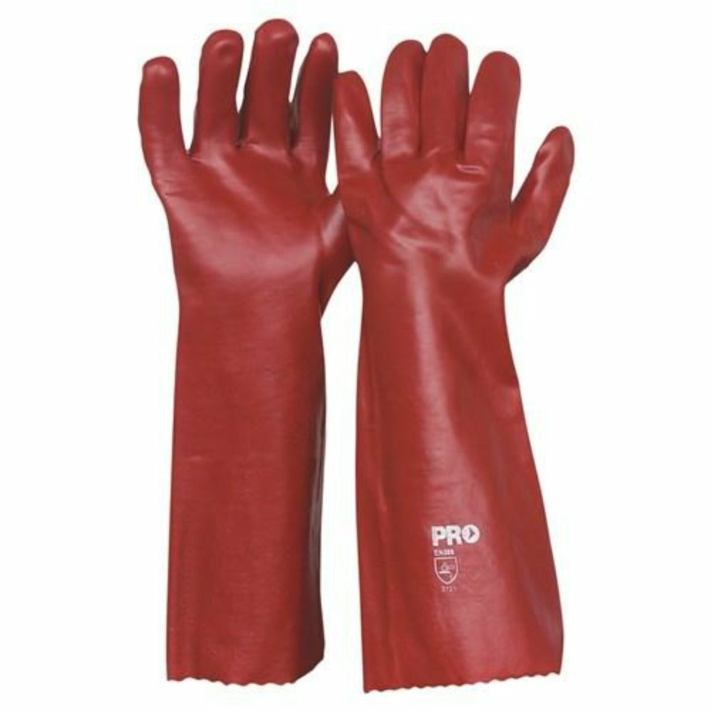 Paramount Safety 45cm Red PVC Gloves
