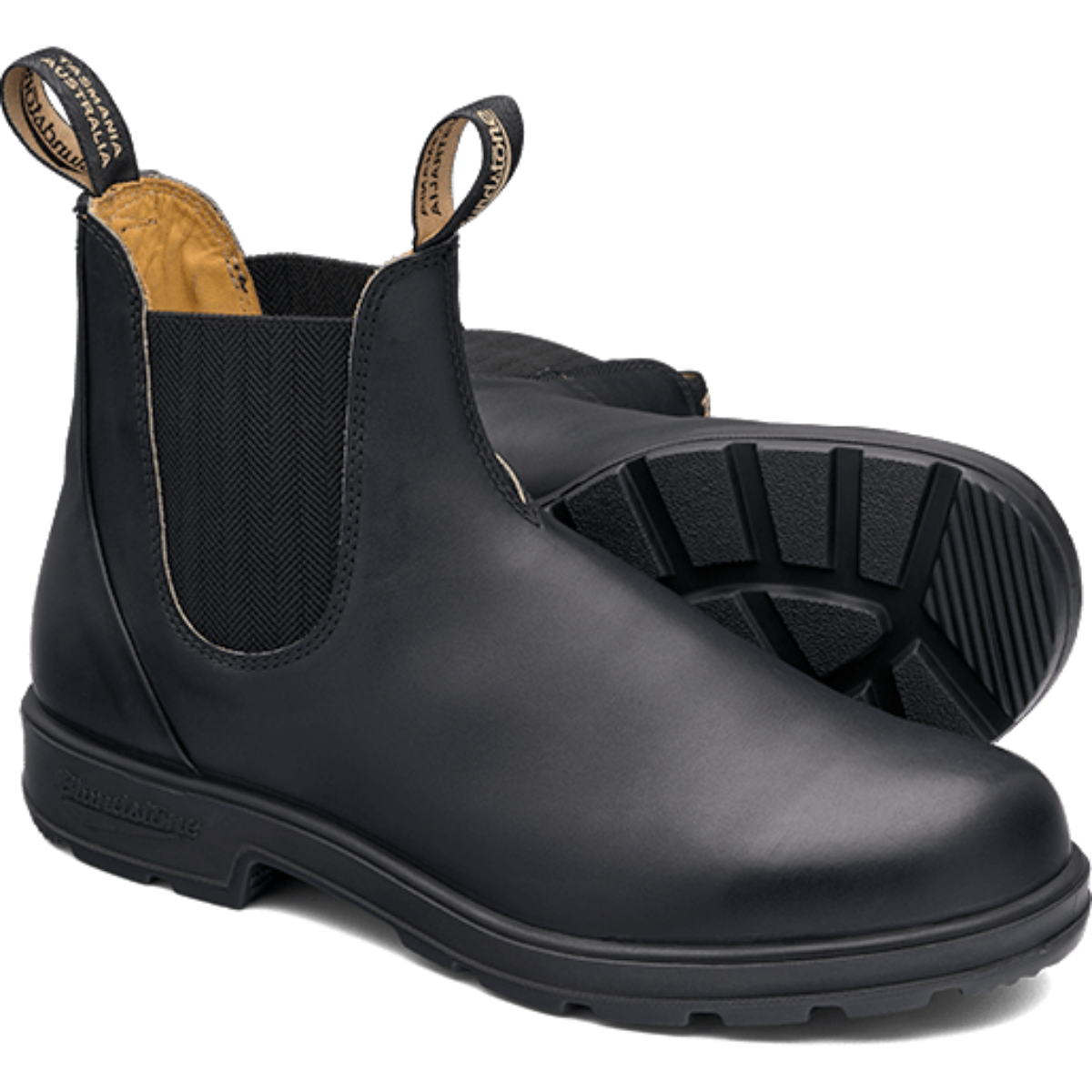 Blundstone 610 Black Herringbone Elastic Side Boot Tuff As